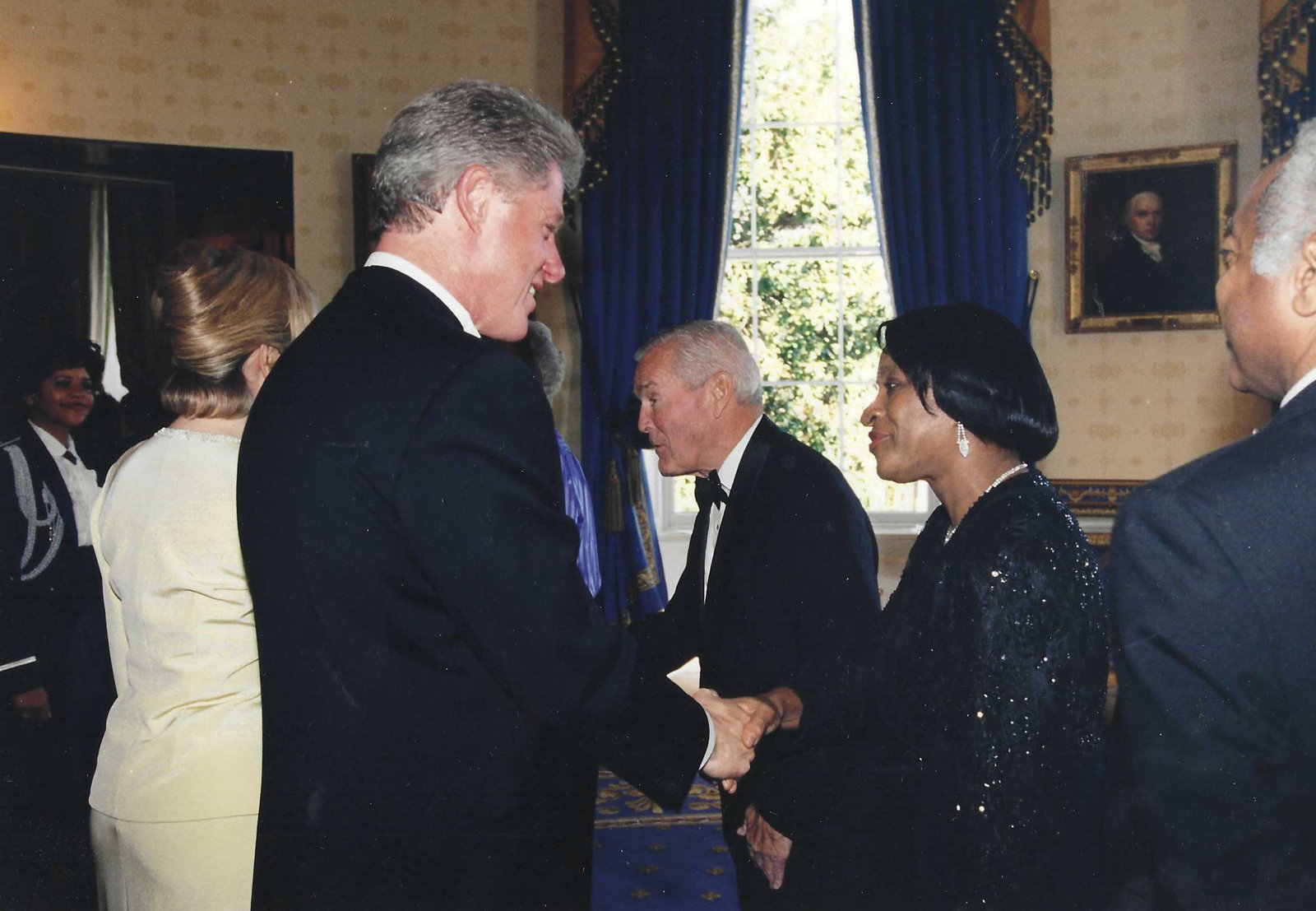 President Bill Clinton Greeting Joyce Garrett